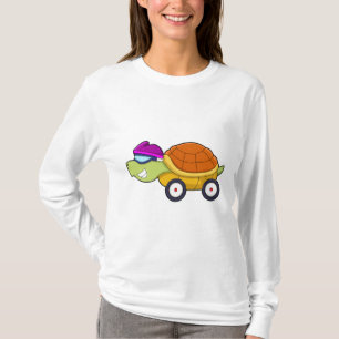 T-shirt Tortue avec coquille comme voiture