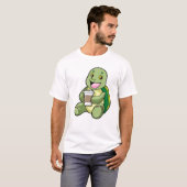 T-shirt Tortue avec Shell & Café à aller (Devant entier)