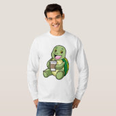 T-shirt Tortue avec Shell & Café à aller (Devant entier)