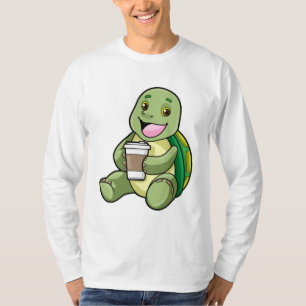 T-shirt Tortue avec Shell & Café à aller