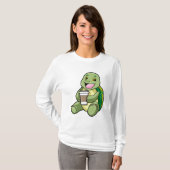 T-shirt Tortue avec Shell & Café à aller (Devant entier)