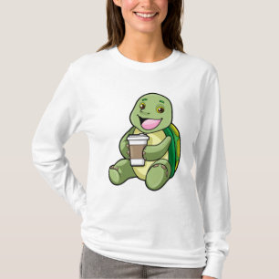 T-shirt Tortue avec Shell & Café à aller