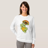 T-shirt Tortue avec Shell en tant que Skydiver (Devant entier)