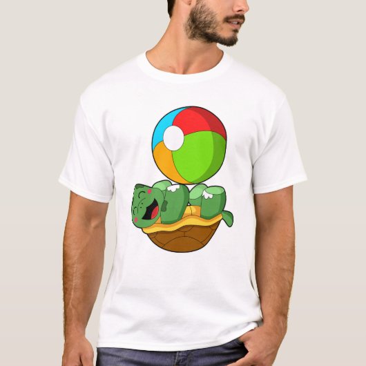 T-shirt Tortue avec water-polo (Devant)