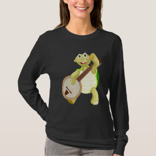 T-shirt Tortue Banjo Jouer Banjo