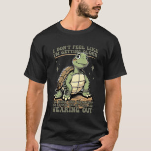 T-shirt Tortue Blague de Garantie Drôle Humour Vieillissan