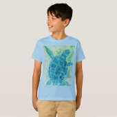 T-shirt Tortue bleue (Devant entier)
