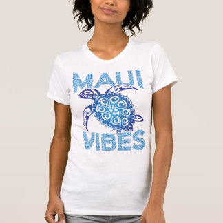 T-shirt Tortue bleue polynésienne Maui Vibes