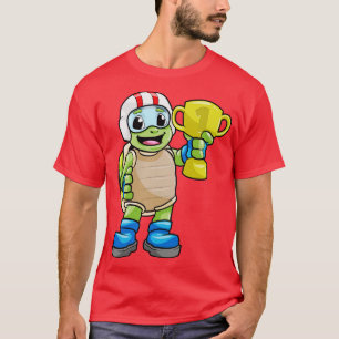 T-shirt Tortue championne avec trophée