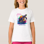 T-shirt Tortue colorée - (Devant)
