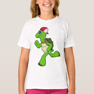 T-shirt Tortue comme coureur avec Casquette
