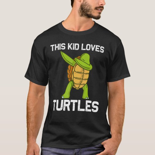 T-shirt Tortue cool pour enfants garçons Dabbing tortue de (Devant)
