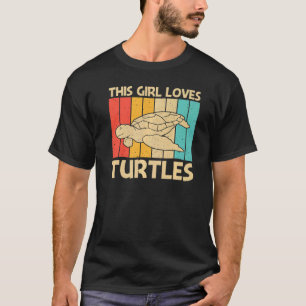 T-shirt Tortue cool Pour Filles Tortue de mer Tortue de me