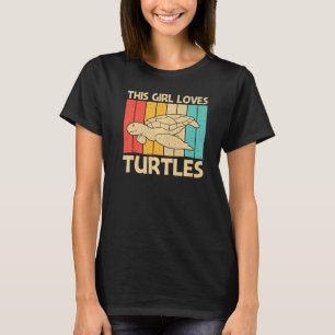 T-shirt Tortue cool Pour Filles Tortue de mer Tortue de me