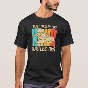 T-shirt Tortue cool Pour Hommes Tortue de mer Animaux aqua