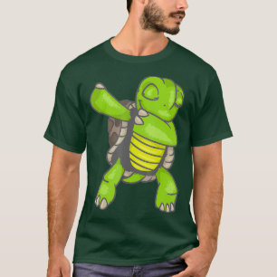 T-shirt Tortue Dabbing Shirt Cool Mer Animal Poisson Tee