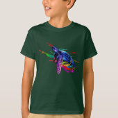 T-shirt Tortue dans la mer d'encres (Devant)