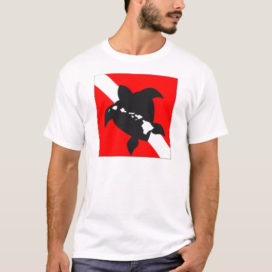 T-shirt Tortue de drapeau de piqué (Devant)