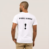 T-shirt Tortue de fête ! (Dos entier)