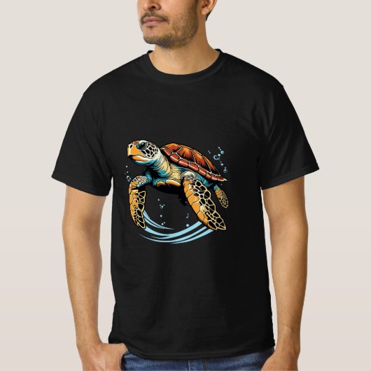 T-shirt Tortue de mer (Devant)