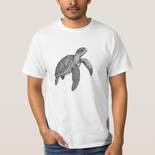 T-shirt Tortue de mer (Devant)