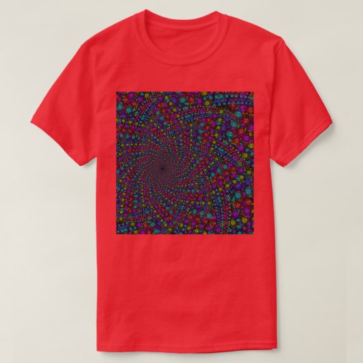 T-shirt Tortue de mer 15C Fractal faux verre multito (Design devant)