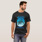 T-shirt Tortue de mer Belize Océan (Devant entier)