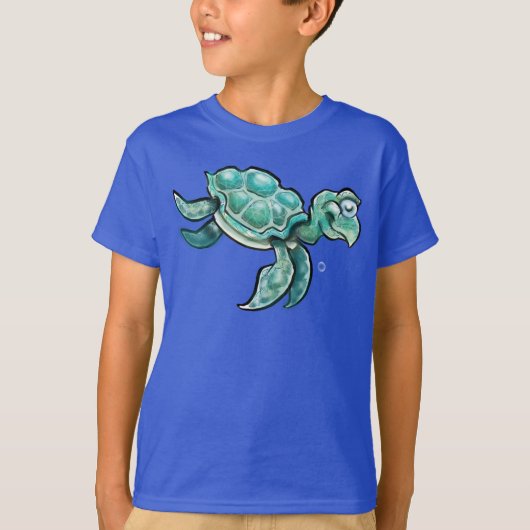 T-shirt Tortue de mer et amis (Devant)