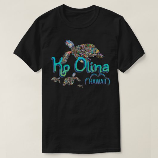 T-shirt Tortue de mer Ko Olina Hawaii Vacances Hawaii (Design devant)