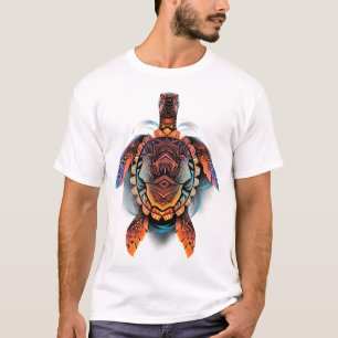 T-shirt Tortue de mer Mandala Mer Océan Animal Artisanat B