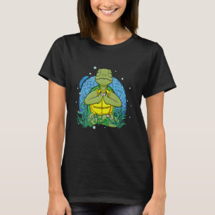 T-shirt Tortue de mer méditant Yoga Zen Relaxation Méditat