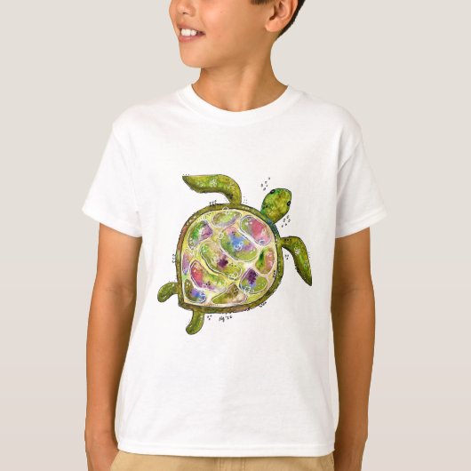 T-shirt Tortue de mer mignonne (Devant)
