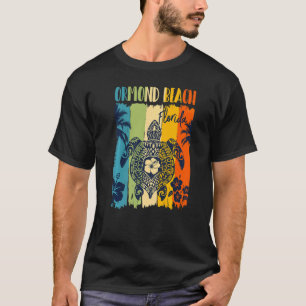 T-shirt Tortue de mer Rétro Ormond Beach Floride Vacances 