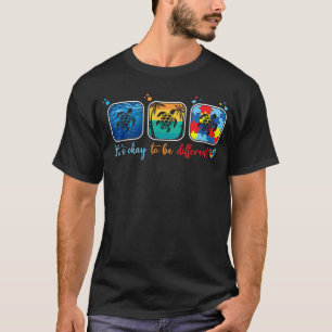 T-shirt Tortue de mer Sensibilisation à l'autisme C'est co