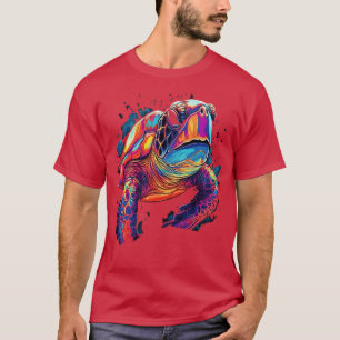 T-shirt Tortue de mer souriante