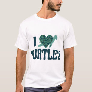 T-shirt Tortue de mer Tortue coeur je t'aime Copie Copie