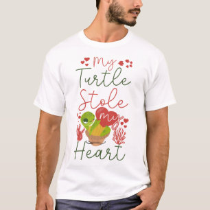 T-shirt Tortue de mer Tortue de Valentine Copie