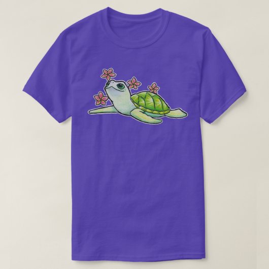 T-shirt Tortue de mer tropicale 1 (Design devant)
