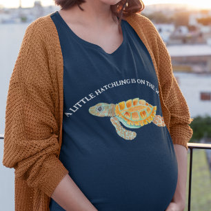 T-shirt Tortue de Mer Un Petit Nouveau-Né Est En Route