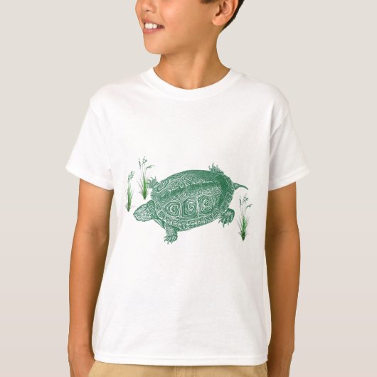 T-shirt Tortue de mer verte (Devant)