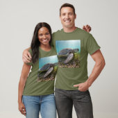 T-shirt Tortue de mer verte à la baie du crépuscule | (Unisexe)