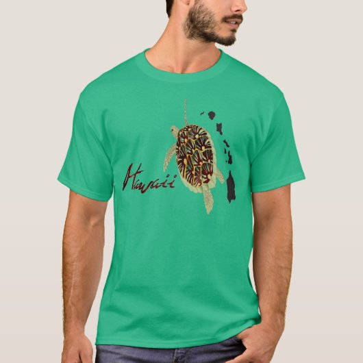 T-shirt Tortue de mer verte d'Hawaï (Devant)