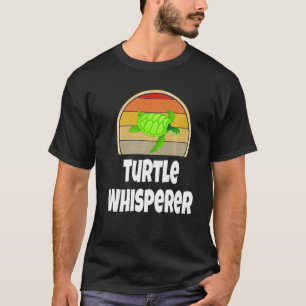 T-shirt Tortue de mer Whisperer Ocean Sea Retro Sunset