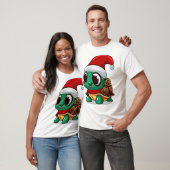 T-shirt tortue de Noël (Unisexe)