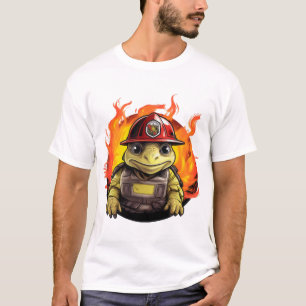 T-shirt tortue des pompiers
