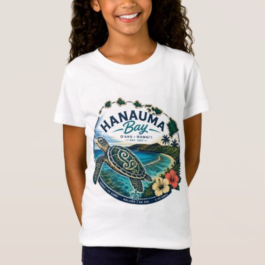 T-Shirt Tortue d'Hawaï (Devant)