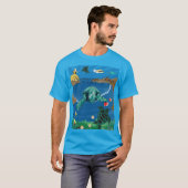 T-shirt Tortue d'Hawaï de baie de Hanauma (Devant entier)