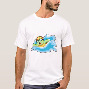 T-shirt Tortue en nage dans l'eau