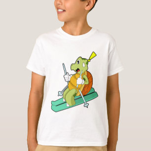 T-shirt Tortue en ski avec ski