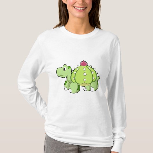 T-shirt Tortue en tant que Cactus (Devant)